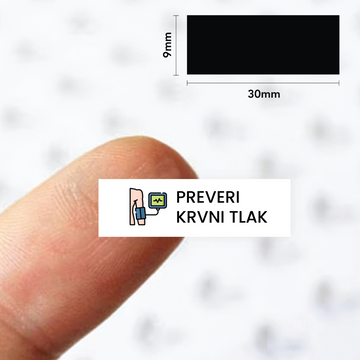Nalepke z besedilom | preveri krvni tlak