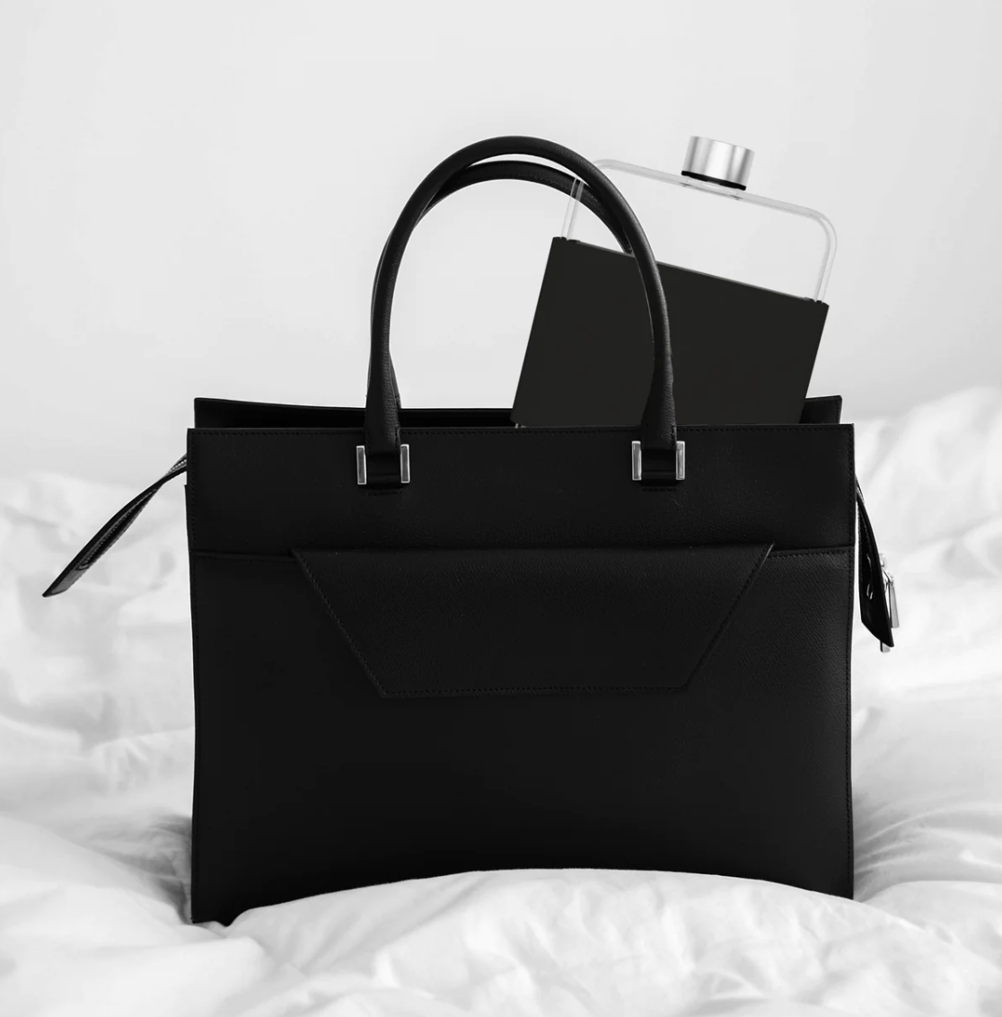 Ploščata steklenica za vodo | 0,5L + 2 pokrovčka