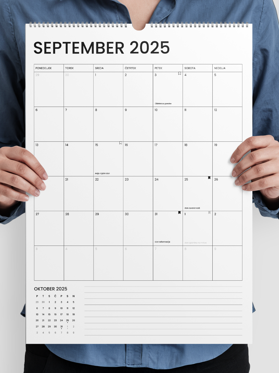 Stenski koledar | A3 (portret)