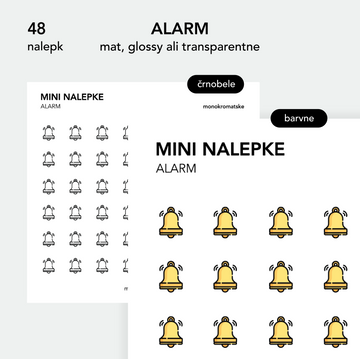 Mini nalepke | alarm