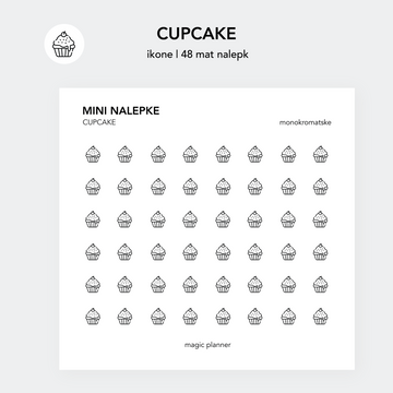 Nalepke - cupcake
