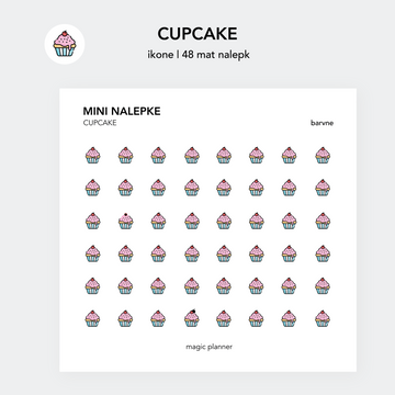 Nalepke - cupcake