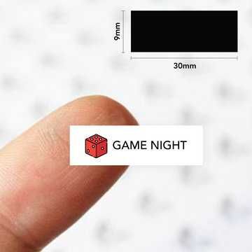 Nalepke z besedilom | game night