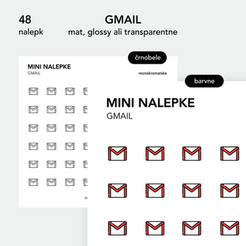 Mini nalepke | gmail
