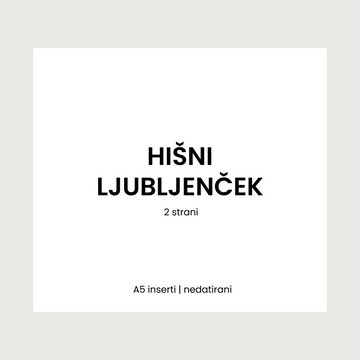 Inserti | hišni ljubljenček | 2 strani