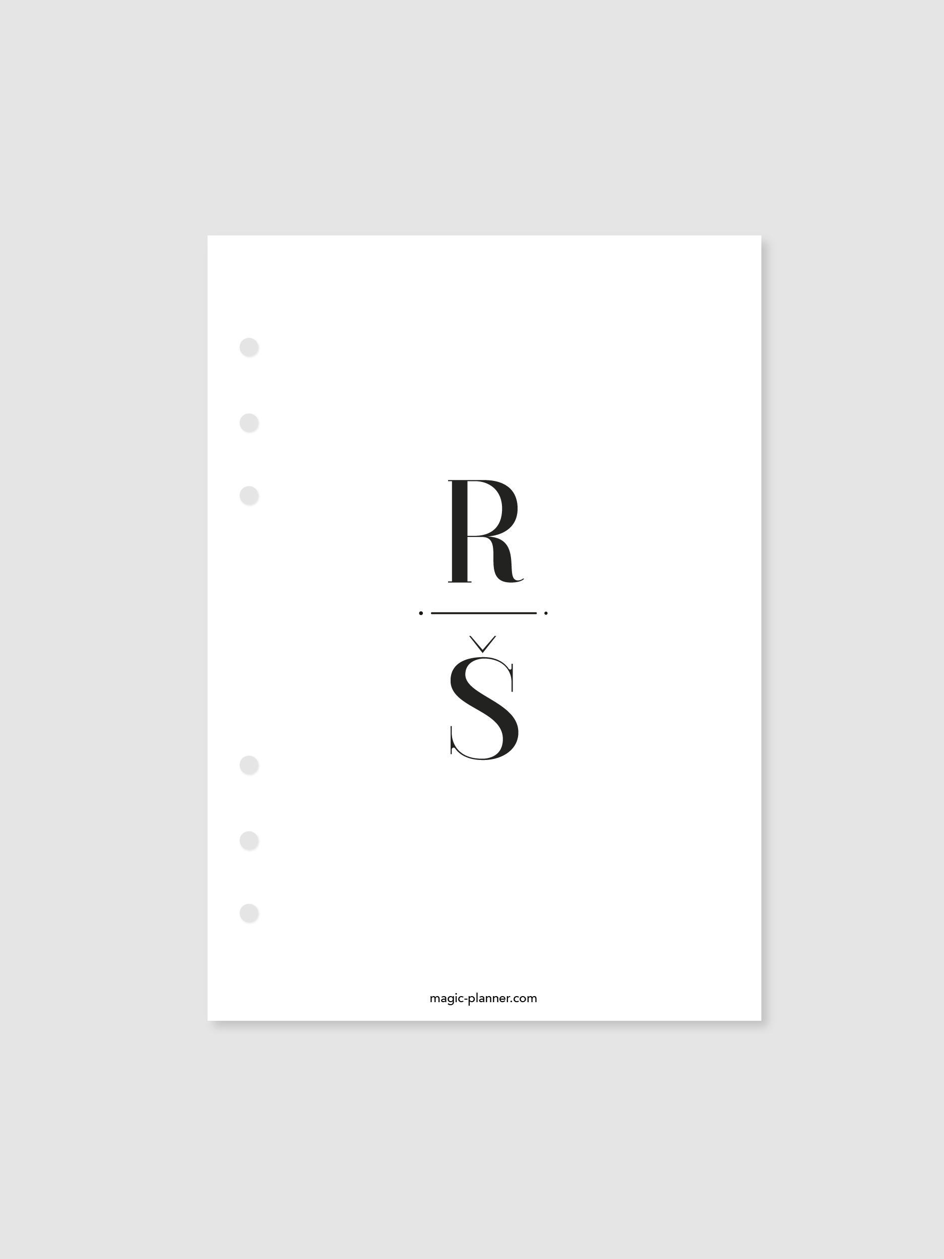 Razdelilnik | inicialke