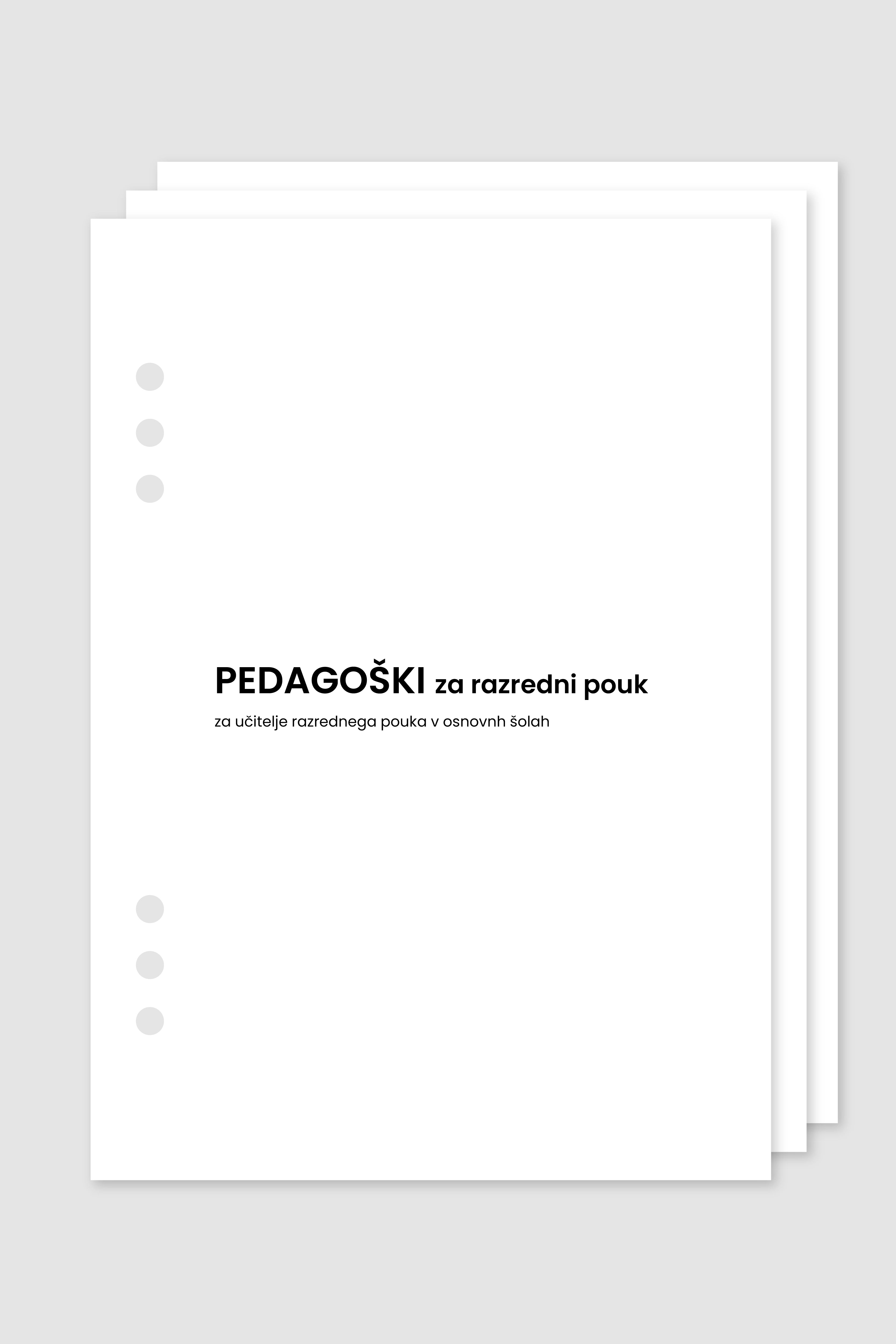 Pedagoški planer za razredni pouk | rinčni inserti