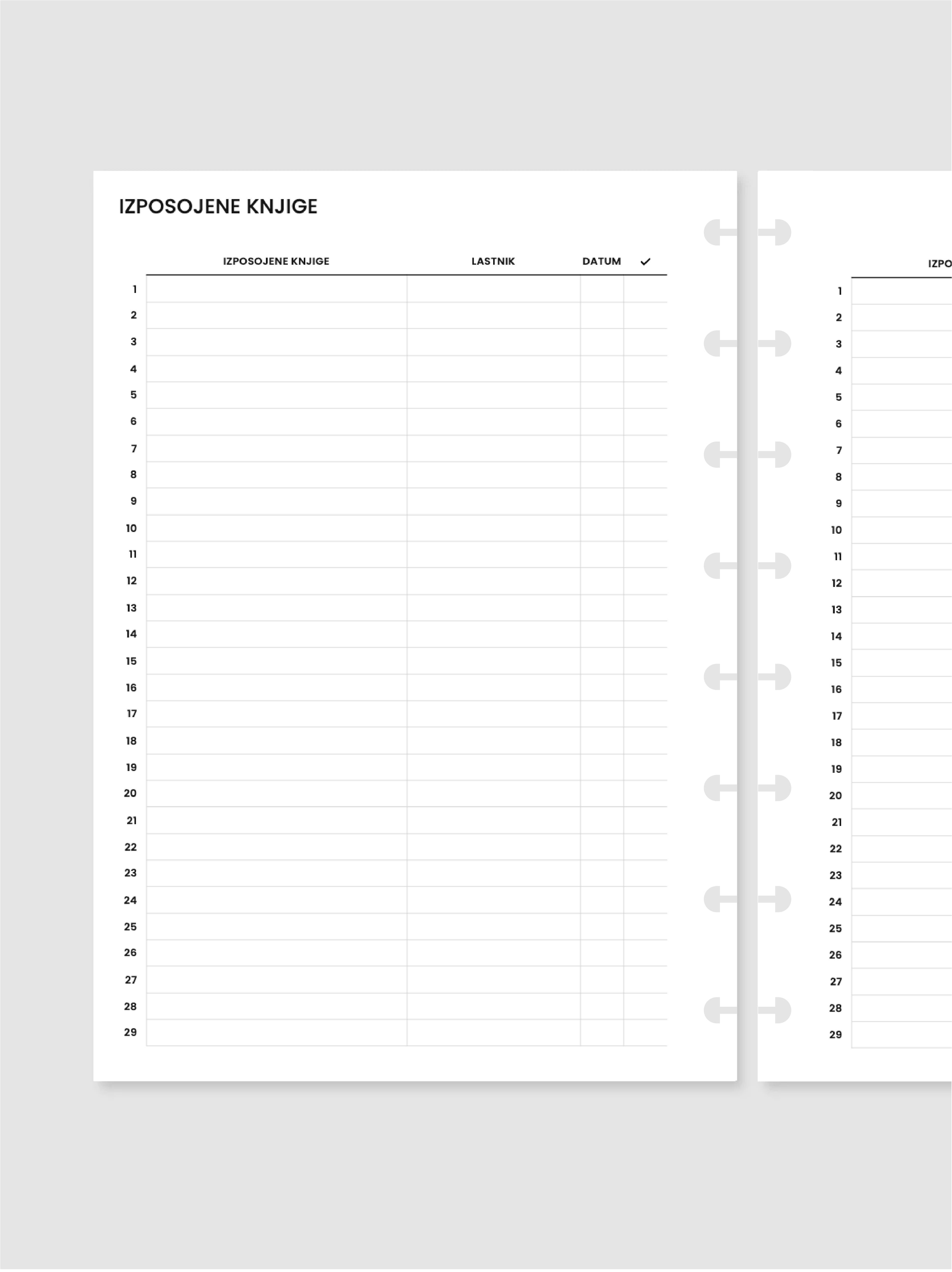 Izposojene knjige | diskovni