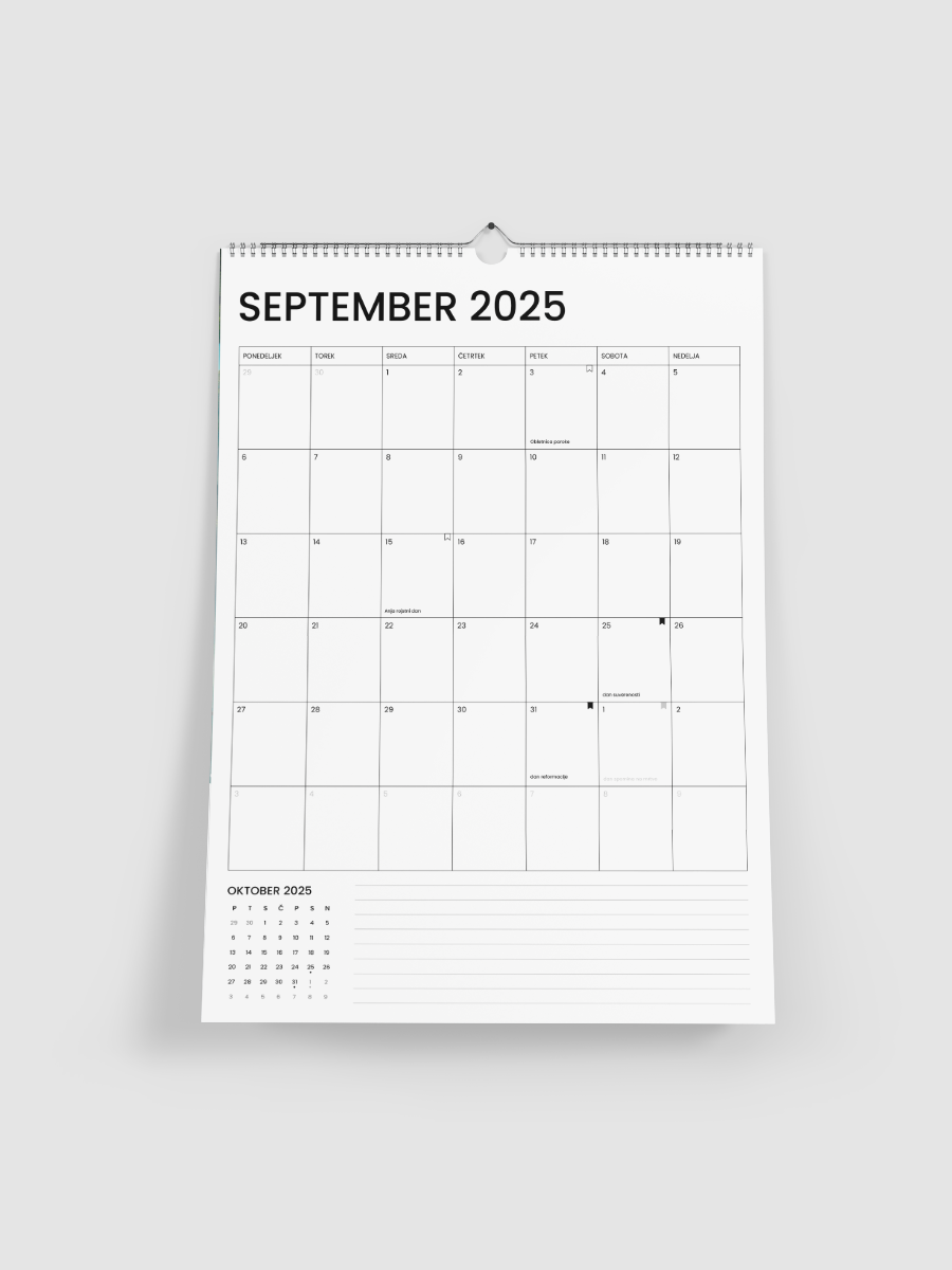 Stenski koledar | A4 (portret)