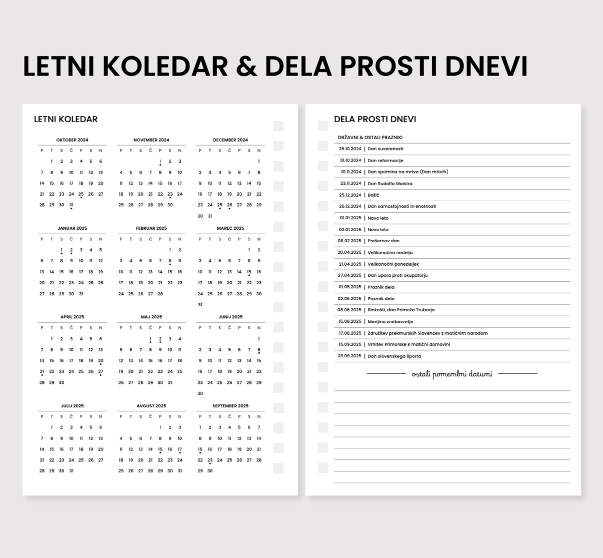Letni koledar