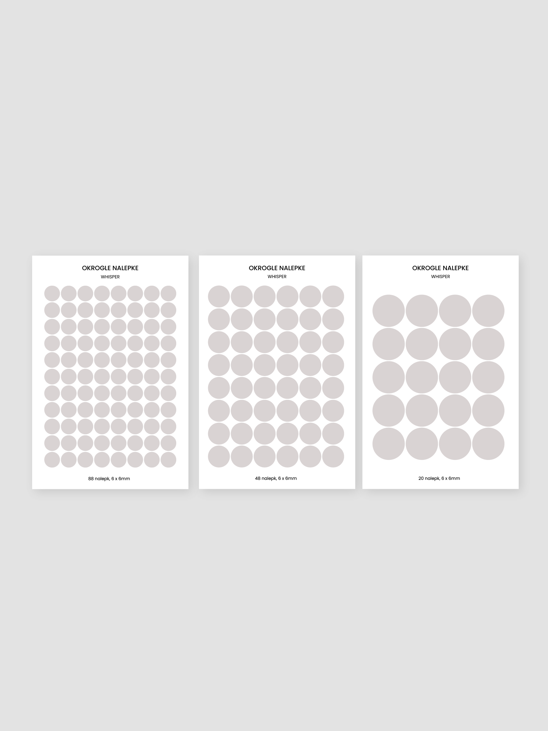 Set nalepk | okrogle