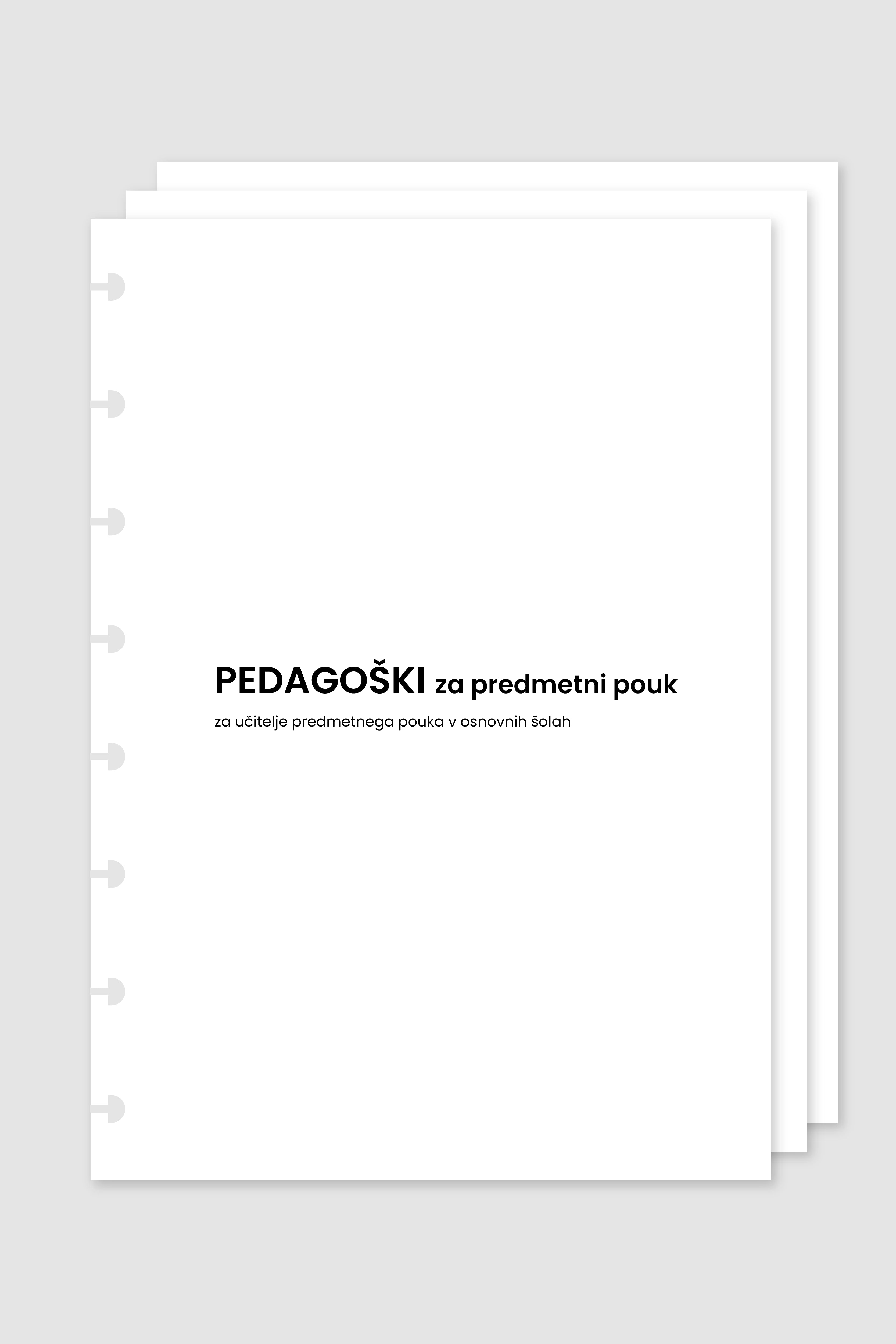 Pedagoški planer za predmetni pouk | diskovni inserti