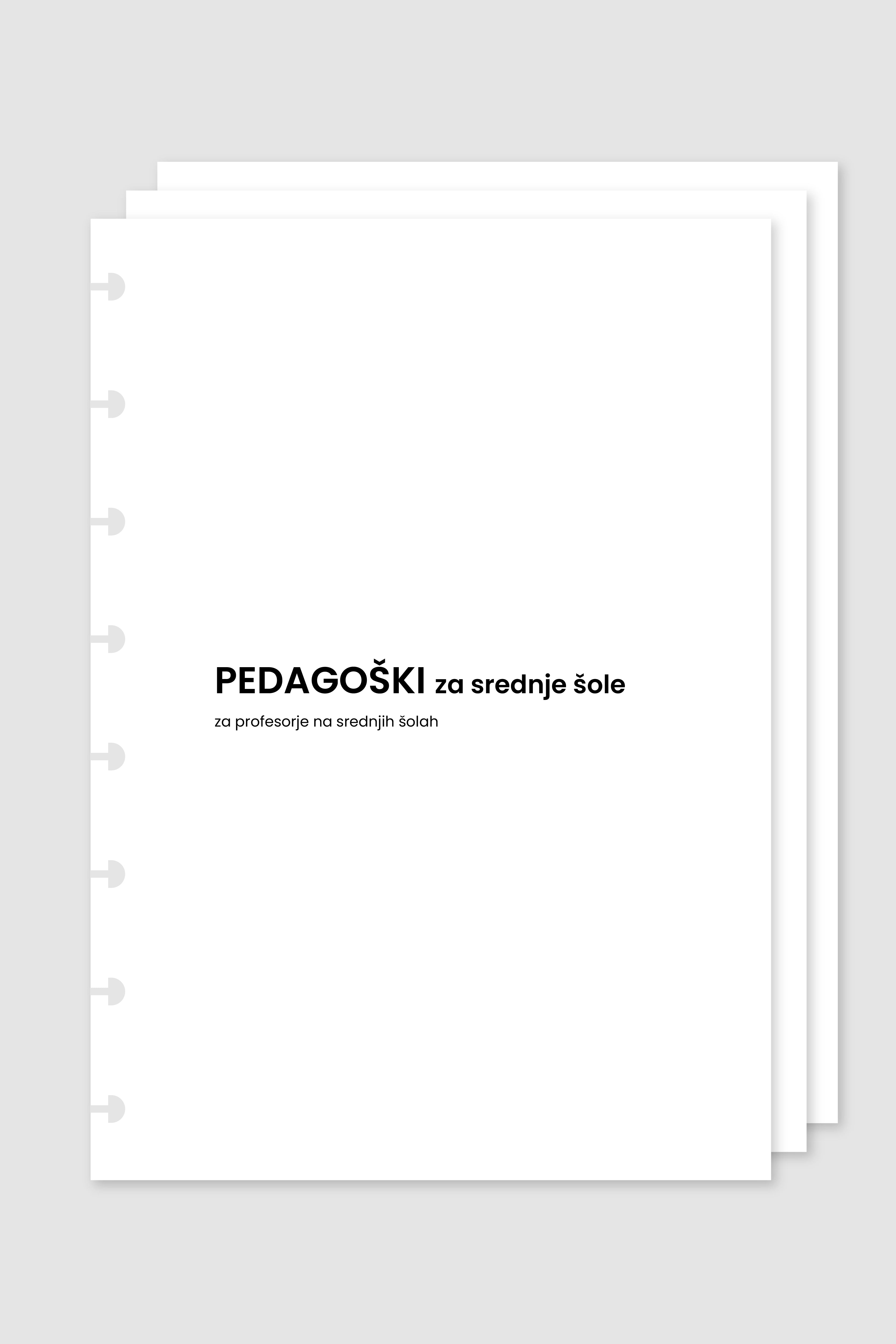 Pedagoški planer za srednješolske učitelje | diskovni inserti