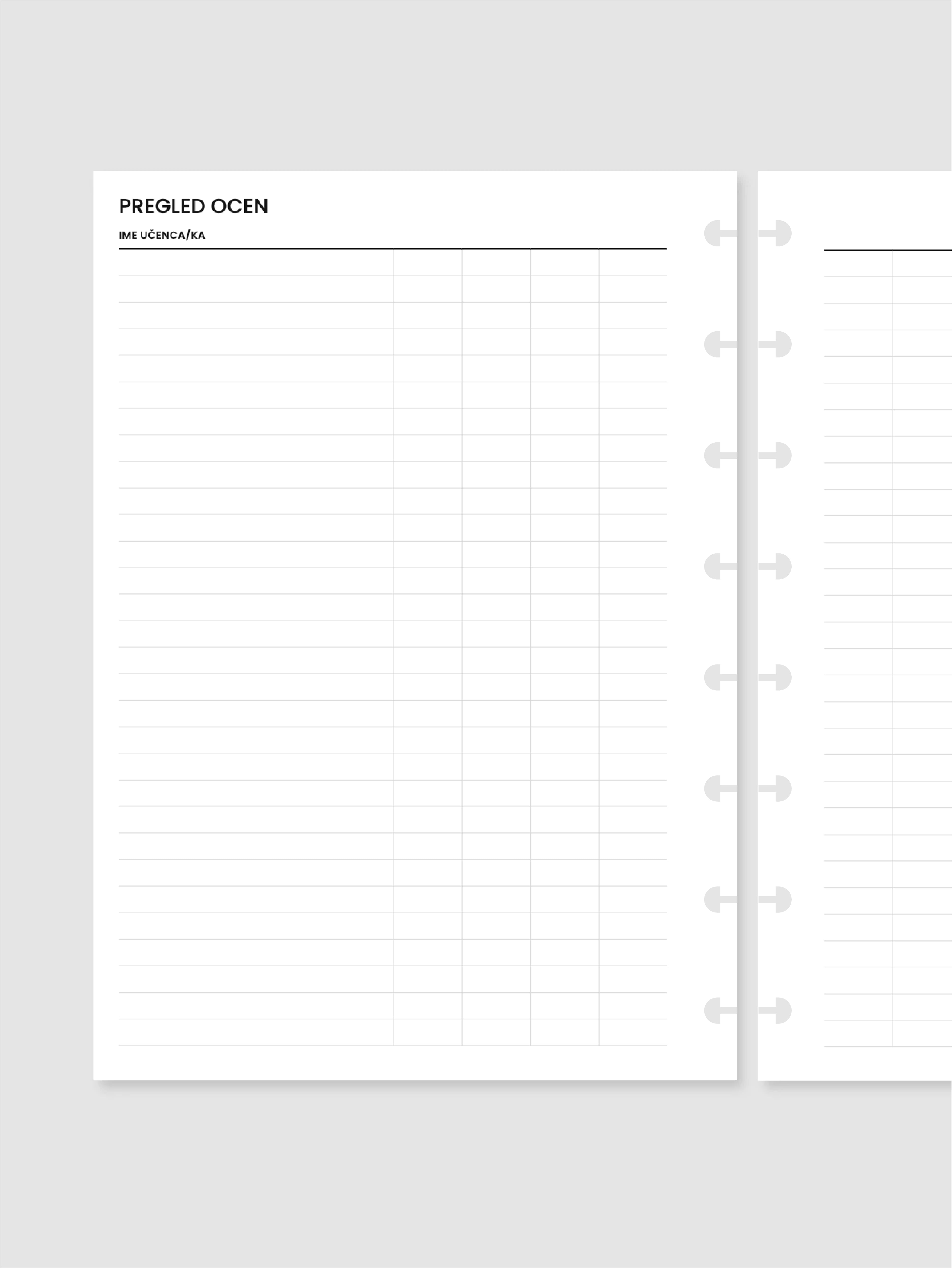Pregled ocen | diskovni