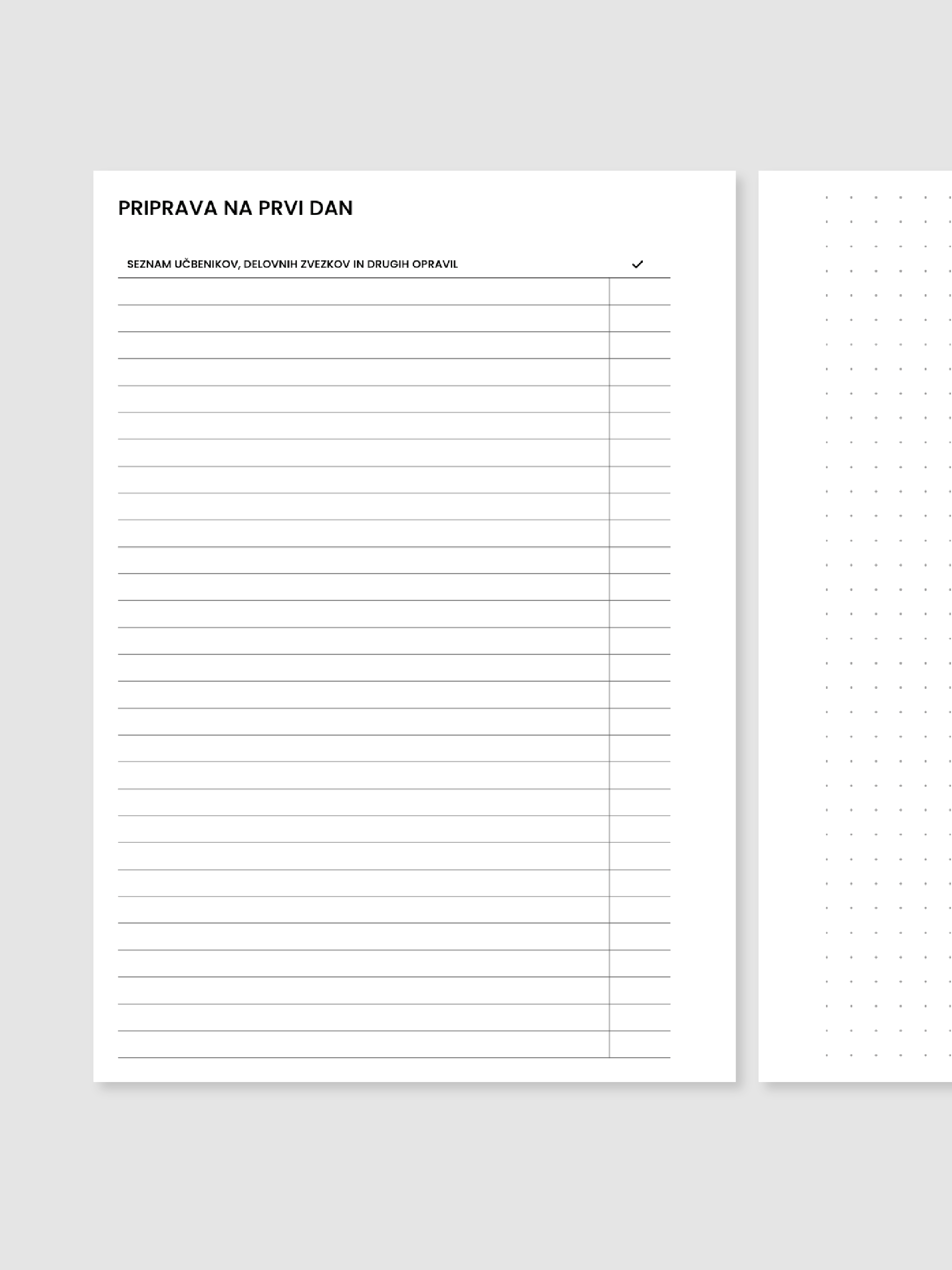 Prvi dan | A5 inserti