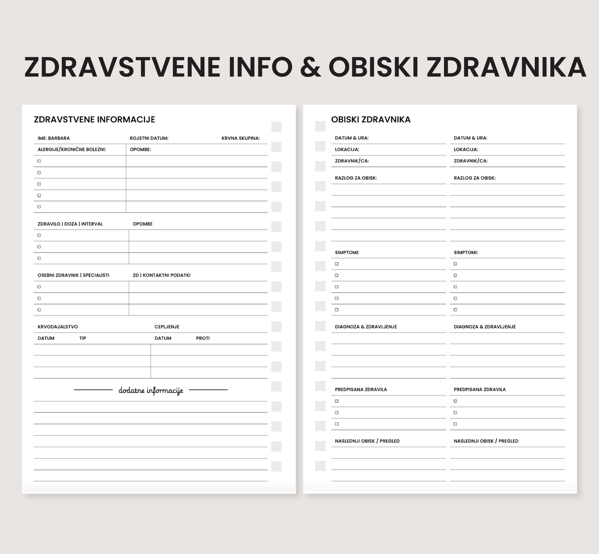 Zdravstvene informacije