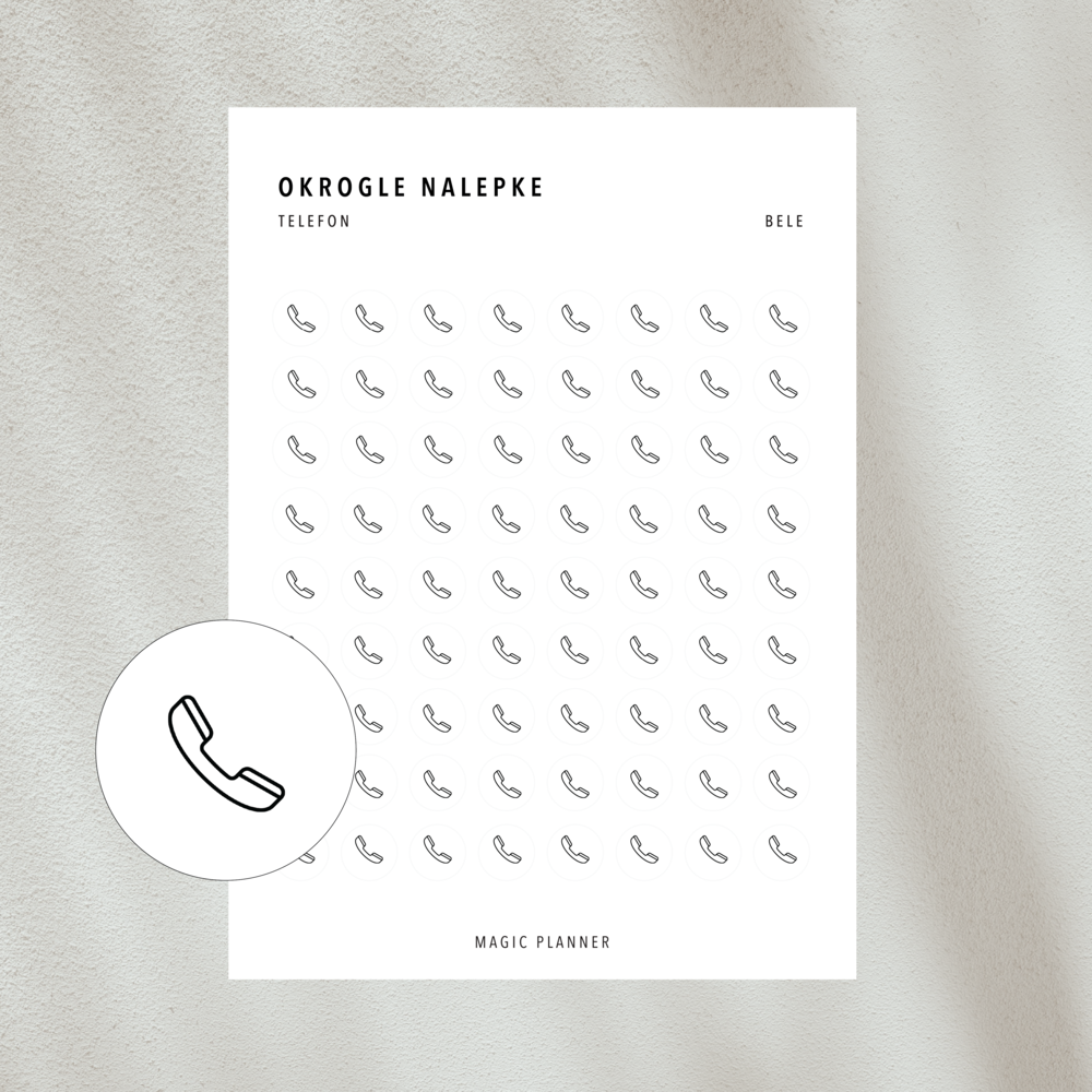 Nalepke - telefon